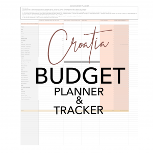 Croatia budget planner